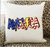 AMERICA  PILLOW   CANVAS   COVERS-------18 inches  BY 18 inches