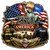 America’s 250th Birthday 1776-2026 Honoring Fire Dept, Police Dept, and Troops-- Metal Sign