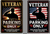 VETERAN  PARKING  ONLY ---METAL  SIGN