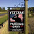 VETERAN  PARKING  ONLY ---METAL  SIGN