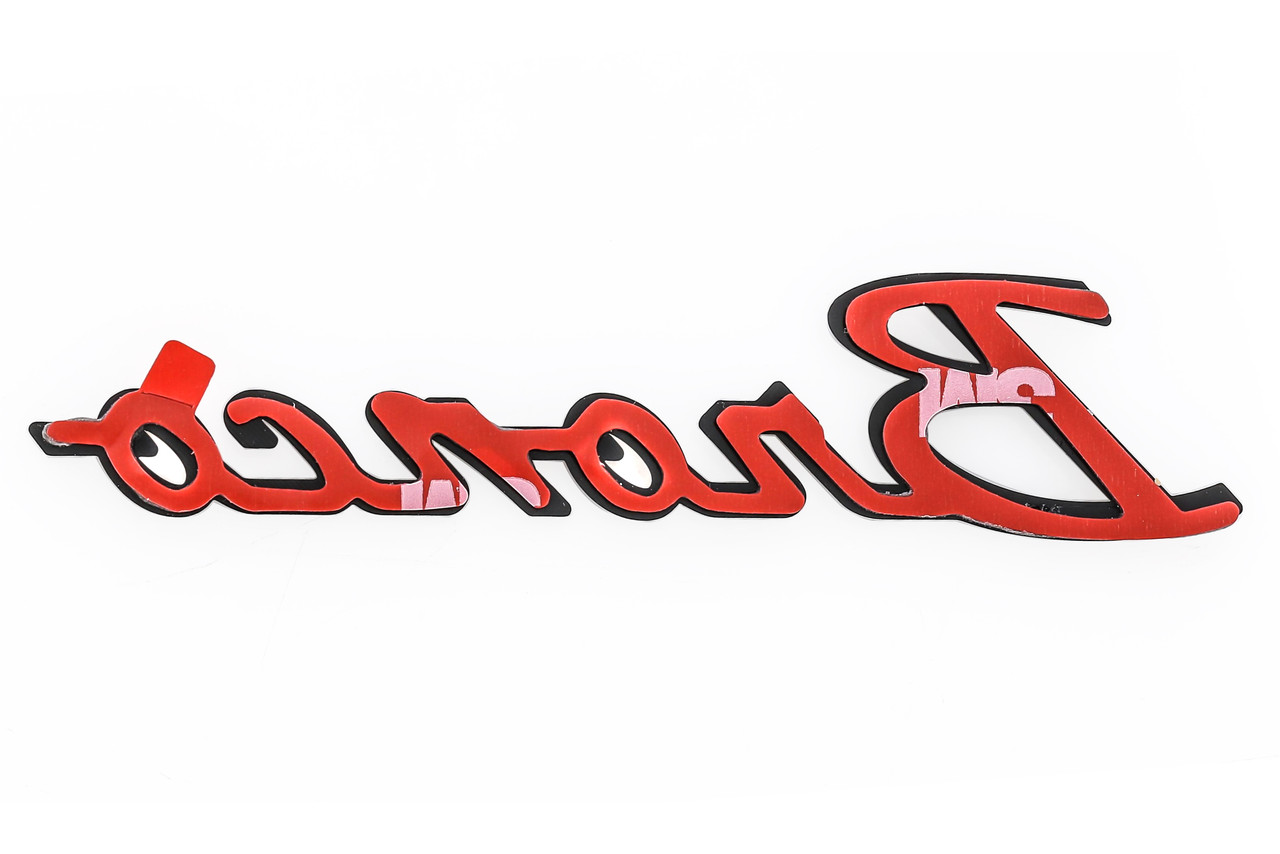 Black Coated Ford Bronco Script Emblem