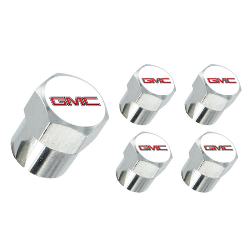GMC Red Logo Valve Stem Caps 