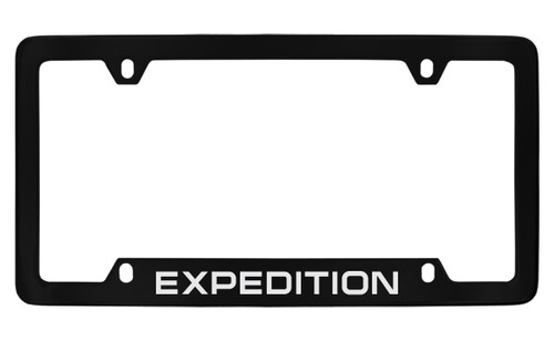 Ford Expedition Bottom Engraved Black Coated Zinc License Plate Frame Ford Expedition Bottom Engraved Black Coated Zinc License Plate Frame