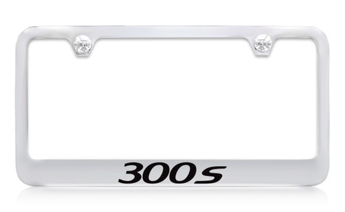 Chrysler 300S Chrome Plated Metal License Plate Frame Holder with Black Imprint