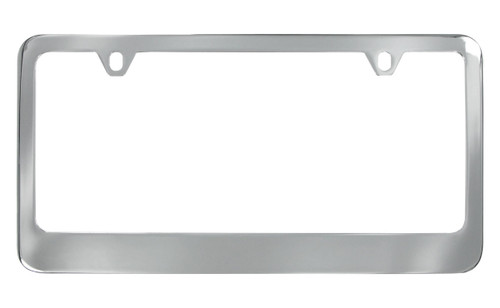 Black Coated Narrow Top & Wide Bottom Zinc Frame 2 Hole