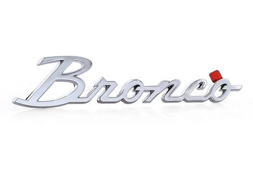 Chrome Plated Ford Bronco Script Emblem 