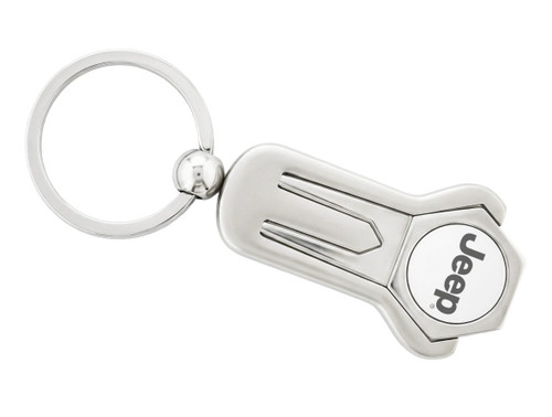 Metal Keychain with Laser Engraved Jeep Logo