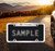 Cadillac Top Engrave with Block Letters and Logo License Plate Frame