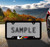 Cadillac V-Series Black Coated Metal Bottom Engraved License Plate Frame Holder