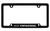 Chevrolet Traverse Logo Bottom Engraved Black Coated Zinc License Plate Frame