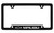 Chevrolet Malibu with Logo Bottom Engraved Black Coated Zinc License Plate Frame
