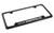Chevrolet Impala with Logo Bottom Engraved Black Coated Zinc License Plate Frame