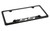 Chevrolet SS Bottom Engraved Black Coated Zinc License Plate Frame 