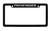 Nissan Pathfinder Black Coated Metal Top Engraved License Plate Frame Holder