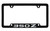 Nissan 350Z Black Coated Zinc Bottom Engraved License Plate Frame Holder