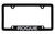 Nissan Rogue Black Coated Zinc Bottom Engraved License Plate Frame Holder