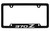 Nissan 370Z Black Coated Zinc Bottom Engraved License Plate Frame Holder