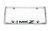 Lincoln MKZ Logo Chrome Plated Metal License Plate Frame Holder with Black Imprint