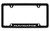 Lincoln Navigator Bottom Engraved Black Coated Zinc License Plate Frame Holder