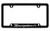 Lincoln Navigator Script Bottom Engraved Black Coated Zinc License Plate Frame Holder