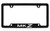 Lincoln MKZ Bottom Engraved Black Coated Zinc License Plate Frame Holder