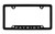 Jeep Patriot Black Coated Zinc Bottom Engraved License Plate Frame