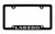Jeep Laredo Black Coated Zinc Bottom Engraved License Plate Frame 