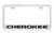 Jeep Cherokee Chrome Plated Metal License Plate Frame 