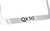 Infiniti Qx50 Chrome Plated Metal License Plate Frame Holder with Black Imprint