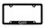 Infiniti Q60 Bottom Engraved Black Coated Zinc License Plate Frame 