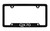 Infiniti Qx70 Bottom Engraved Black Coated Zinc License Plate Frame 
