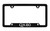 Infiniti Qx80 Bottom Engraved Black Coated Zinc License Plate Frame 
