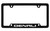GMC Denali Black Coated Zinc Bottom Engraved License Plate Frame 