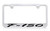 Ford F-150 Script Chrome Plated Metal License Plate Frame Holder with Black Imprint