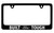 Ford Built Ford Tough with Logo Black Coated Zinc License Plate Frame Holder with Silver Imprint