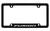 Ford Fusion Bottom Engraved Black Coated Zinc License Plate Frame Ford Fusion Bottom Engraved Black Coated Zinc License Plate Frame