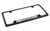 Ford Raptor Bottom Engraved Black Coated Zinc License Plate Frame 