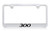 Chrysler 300 Chrome Plated Metal License Plate Frame Holder with Black Imprint
