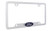 Ford Chrome Plated Zinc License Plate Frame With Attached 3D Emblem On Bottom Bar