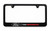 Ford Performance Wordmark Black Coated Zinc Metal License Plate Frame Holder Wide Bottom Engraved 2 Hole