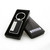 Ford Black Carbon Fiber Patterned Vinyl Insert Keychain with Lightning Logo