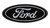 Ford Logo Black Oval 3D Emblem