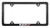 Genuine Carbon Fiber License Plate Frame with UV Printed Cadillac V series Logo