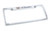 Chrome Plated Metal License Plate Frame with Cadillac wreath logo