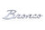 Chrome Plated Ford Bronco Script Emblem 