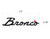 Black Coated Ford Bronco Script Emblem 