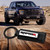 Black Leather Keychain with UV Printed Ford Raptor Logo