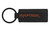 Black Leather Keychain with UV Printed Orange Color Ford Raptor Logo