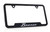 Black Plastic License Frame with 3D Chrome Plated Bronco Script Emblem 