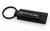 Black Leather Keychain with UV Printed Ford Raptor Logo - Distressed Design
